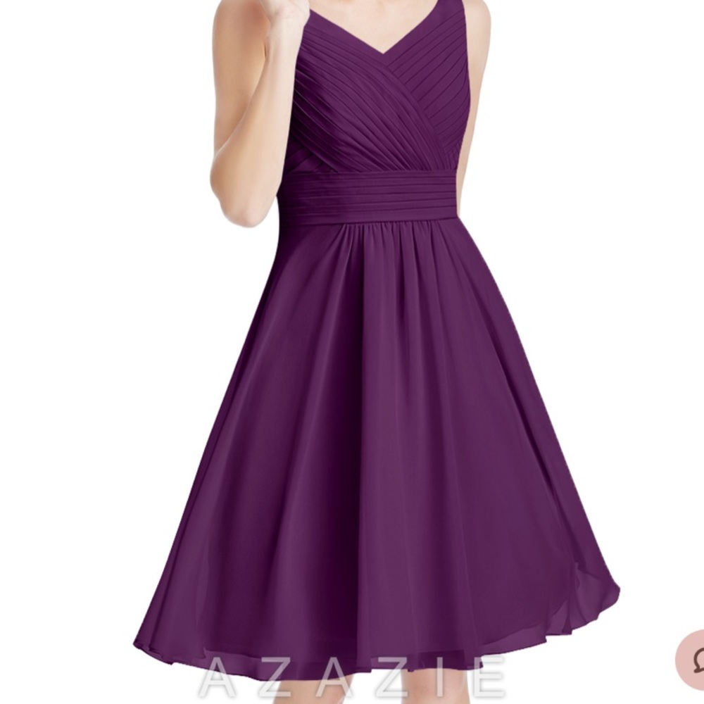 Azazie Grace Dress - Grape